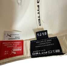 Load image into Gallery viewer, Puma 210 Flexfit Fitted Hat Green White Big Cat Logo 6 7/8–7 1/4 Wool Blend Retro Styl
