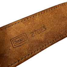 Load image into Gallery viewer, Vintage Tooled Leather Belt with Eagles Design Size 32
