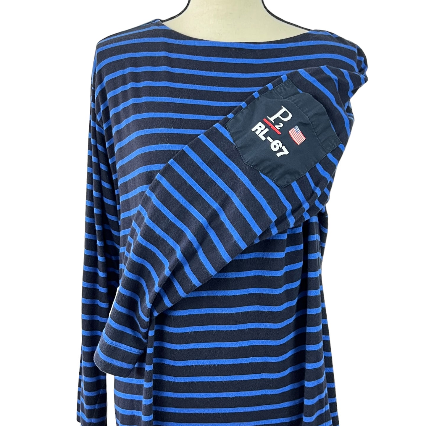 Ralph Lauren  RL-67 100% Cotton Striped Men Shirt Size Medium