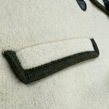 Load image into Gallery viewer, Vintage 70s Cream Boiled Wool Toggle Coat Size Large

