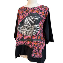 Load image into Gallery viewer, Y2K Oversized Graphic Bird Print Cotton Shirt Size Medium
