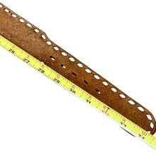 Load image into Gallery viewer, Vintage Tooled Leather Belt with Flowers Size Medium
