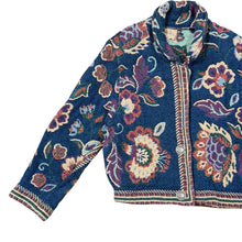Load image into Gallery viewer, Vintage 90s Floral Woven Tapestry Cropped Jacket One Size

