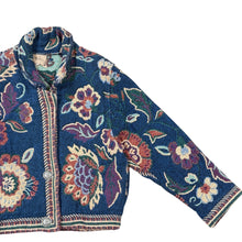 Load image into Gallery viewer, Vintage 90s Floral Woven Tapestry Cropped Jacket One Size
