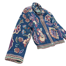 Load image into Gallery viewer, Vintage 90s Floral Woven Tapestry Cropped Jacket One Size
