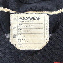 Load image into Gallery viewer, Rocawear Striped 100 Cotton V-Neck Sweater Black Red Gray Large
