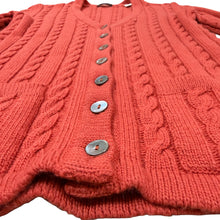 Load image into Gallery viewer, 80s YSL Cable Knit Cashmere Cardigan Size Small
