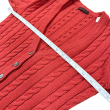 Load image into Gallery viewer, 80s YSL Cable Knit Cashmere Cardigan Size Small
