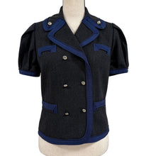 Load image into Gallery viewer, Marc by Marc Jacobs Wool Blend Short Sleeve Military Style Blazer Jacket Size 6
