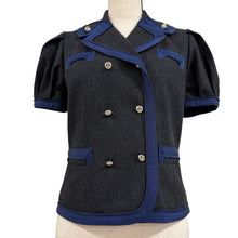 Load image into Gallery viewer, Marc by Marc Jacobs Wool Blend Short Sleeve Military Style Blazer Jacket Size 6
