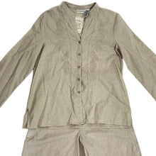Load image into Gallery viewer, Embroidered Linen/Cotton 2 Pieces Pants Set Size Medium 
