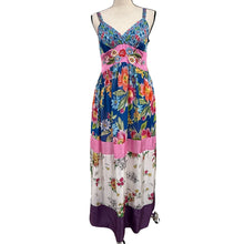 Load image into Gallery viewer, 
2000s Johnny Was Floral Patchwork Embroidered Maxi Dress Small

