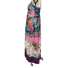 Load image into Gallery viewer, 2000s Johnny Was Floral Patchwork Embroidered Maxi Dress Small
