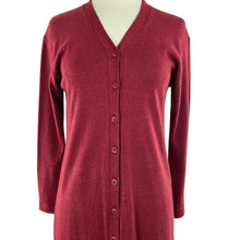 Load image into Gallery viewer, Burgundy Midi Sweater Dress Size Small 
