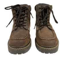 Load image into Gallery viewer, VTG 90s Candie’s Brown Leather Lug Sole Lace-Up Boots Size 8
