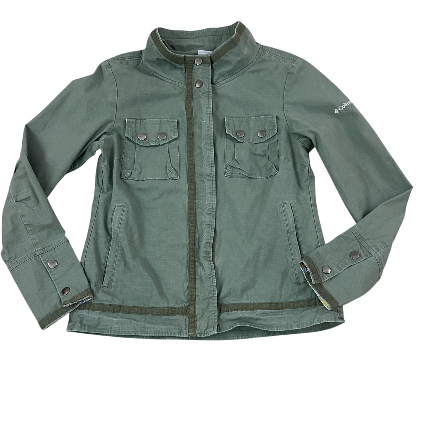 Womens Columbia Lightweight Hiking Cargo Jacket Size Small 