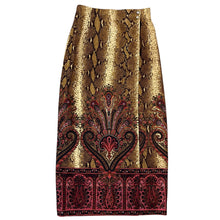 Load image into Gallery viewer, Vintage Snake Print Two Pieces Skirt Set Size 6
