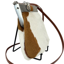 Load image into Gallery viewer, Moulin Rouge Pewter Framed Western Cowhide Handbag
