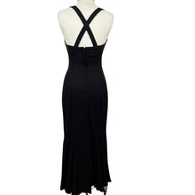 Load image into Gallery viewer, Vintage 90s Long Black Sweetheart Neck Cocktail dress
