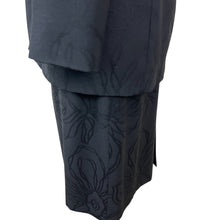 Load image into Gallery viewer, Zanella Black Wool Skirt Suit Size 6

