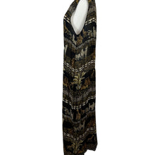 Load image into Gallery viewer, Vintage Sheer Safari Print Maxi Dress XL

