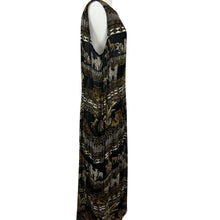 Load image into Gallery viewer, Vintage Sheer Safari Print Maxi Dress XL
