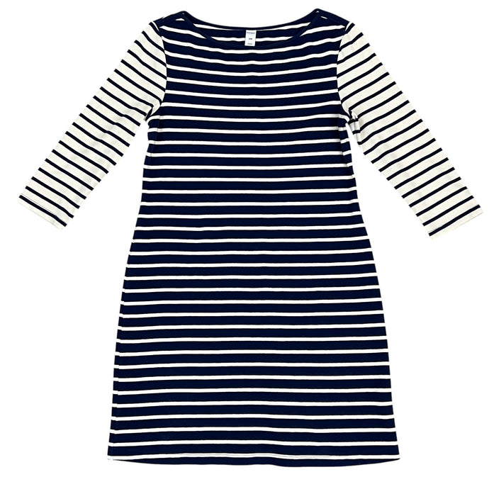 Nautical Stripes Boat Neck Dress Size Small Petite 