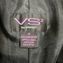 Load image into Gallery viewer, 90s Black Soft Lamb Leather Straight Leg Pants Size 12

