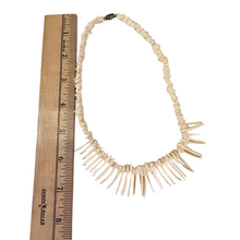 Load image into Gallery viewer, VTG 70s Boho  Fringe  Necklace with Barrel Clasp
