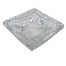 Load image into Gallery viewer, Vintage Heavy Square Glass Ashtray 4.5"
