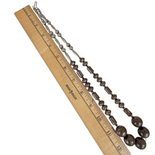 Load image into Gallery viewer, Vintage 800 Silver Graduated Bench Bead Statement Necklace 24"

