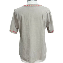 Load image into Gallery viewer, Savannah Jane Embroidered Floral Tunic Top Size Small

