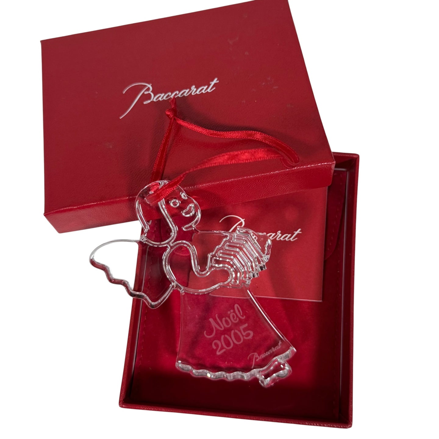 Baccarat Noël 2005 Crystal Angel Ornament