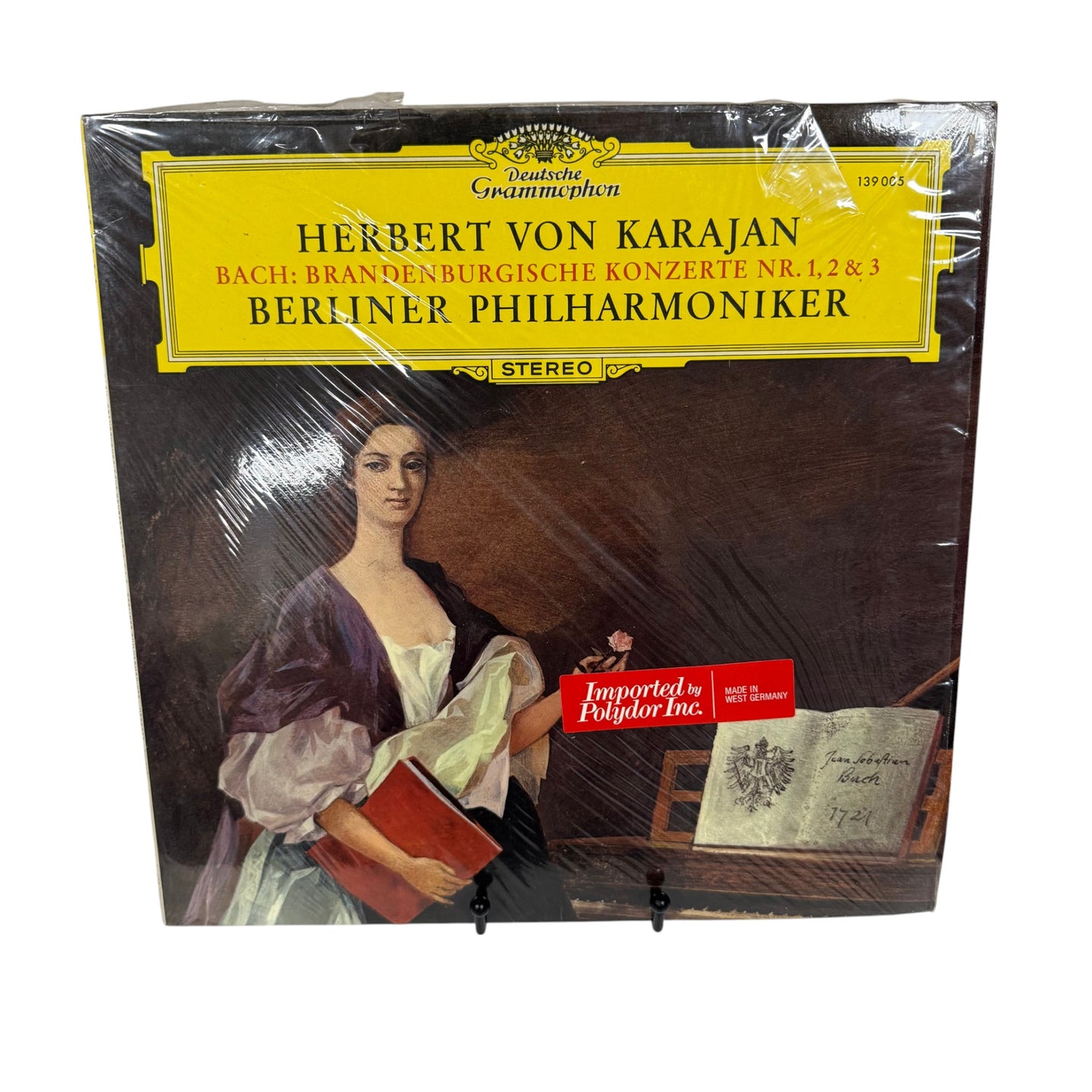 Bach Brandenburg Concertos 1-3 LP Karajan Berliner Philharmoniker Grammophon Germany