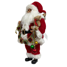 Load image into Gallery viewer, Santa Claus Figurine with Toys &amp; Garland Karen Didion
