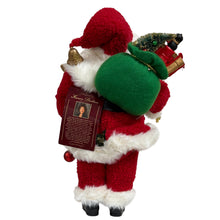 Load image into Gallery viewer, Santa Claus Figurine with Toys &amp; Garland Karen Didion
