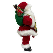 Load image into Gallery viewer, Santa Claus Figurine with Toys &amp; Garland Karen Didion

