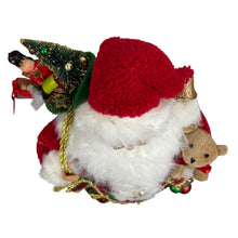 Load image into Gallery viewer, Santa Claus Figurine with Toys &amp; Garland Karen Didion
