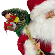 Load image into Gallery viewer, Santa Claus Figurine with Toys &amp; Garland Karen Didion
