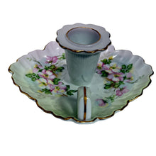 Load image into Gallery viewer, Antique Hand Painted Nippon Porcelain Chamberstick Candle Holder
