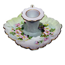 Load image into Gallery viewer, Antique Hand Painted Nippon Porcelain Chamberstick Candle Holder
