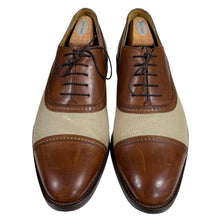 Load image into Gallery viewer, VTG 80s Cole Haan Oxford Shoes Size 12 Brown Leather Canvas
