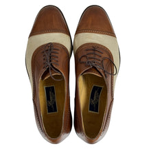 Load image into Gallery viewer, VTG 80s Cole Haan Oxford Shoes Size 12 Brown Leather Canvas
