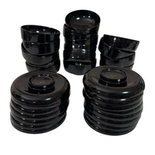 Load image into Gallery viewer, Vintage Japanese Black Lacquer Bowls w/ lids Set of 13
