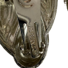 Load image into Gallery viewer, Vintage Les Bernard 80s Bold sculptural Silver tone Clip-On Earrings
