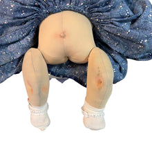 Load image into Gallery viewer, Handmade Vintage Cloth Rag Baby Doll with Yarn Hair
