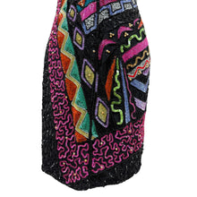 Load image into Gallery viewer, Vintage TOGETHER!Sweetheart Neck Sequin Beaded Dress Size 8 Small/Medium
