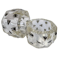 Load image into Gallery viewer, Clear Lucite Studded Chunky Bangle Bracelets
