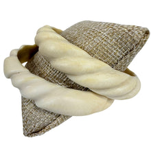 Load image into Gallery viewer, Vintage Hand-Carved Twisted Bovine Bone Bangle Bracelets Pair 7.5
