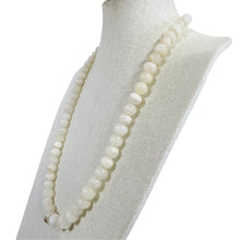 Load image into Gallery viewer, Vintage White Banded Agate Onyx Round Bead Necklace
